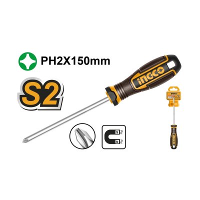 ไขควงปากแฉก INGCO PH2X150 รุ่น HSDPH2150