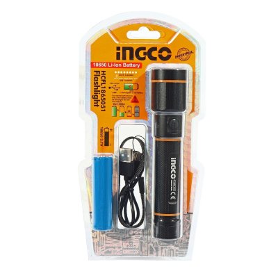 ไฟฉาย LED แบบชาร์จไฟได้ INGCO รุ่น HCFL1865051