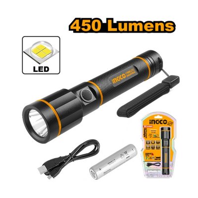 ไฟฉาย LED แบบชาร์จไฟได้ INGCO รุ่น HCFL1865051