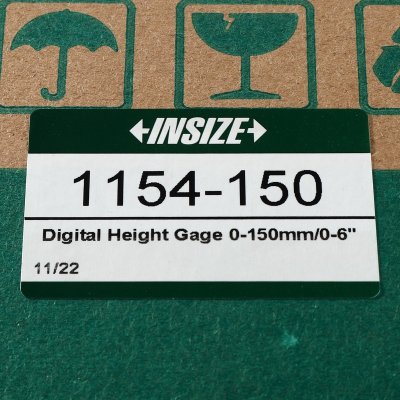 เกจวัดความสูงดิจิทัลมินิ 0-150 มม./0-6 นิ้ว INSIZE รุ่น 1154-150