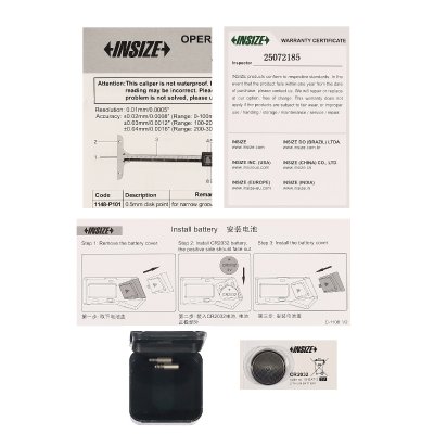 เกจวัดลึกดิจิตอล 0-100 มม./0-4 นิ้ว INSIZE รุ่น 1148-100