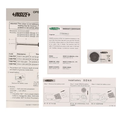 เกจวัดลึกดิจิตอล 0-300 มม./0-12 นิ้ว INSIZE รุ่น 1148-300