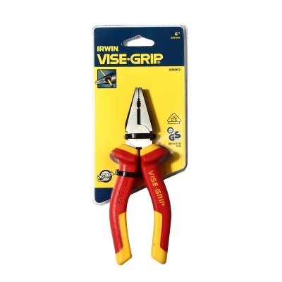 คีมปากตรง IRWIN VISE GRIP หุ้มฉนวน (6/7/8 นิ้ว)