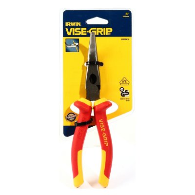 คีมปากแหลมปลายงอ IRWIN VISE GRIP หุ้มฉนวน 8 นิ้ว