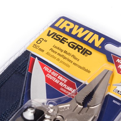 คีมล็อคปากแหลมพร้อมมีดพับ IRWIN รุ่น I081-T1923491 (6 นิ้ว)