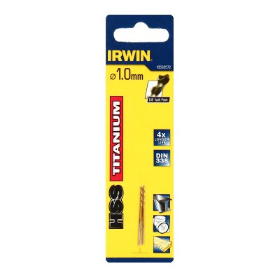 ดอกสว่านไฮสปีดเคลือบไทเทเนียม IRWIN (1.0 มม./2.0 มม./2.5 มม.)
