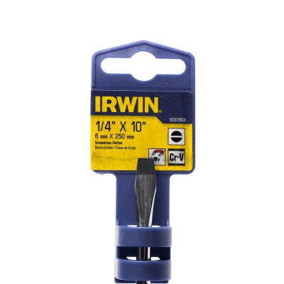 ไขควงก้านกลมปากแบน IRWIN (#6x250mm/#8x200mm)