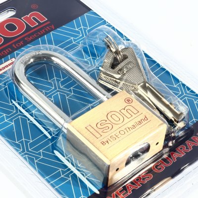กุญแจทองเหลือง คอยาว ISON รุ่น NO.450 ขนาด 40L มม.