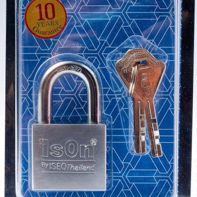 กุญแจเหล็กคาร์บอน ANTI-CUT คอสั้น 40 มม. ISON รุ่น 899-CS