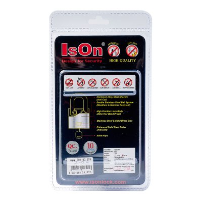 กุญแจเหล็กคาร์บอน คอยาว ISON รุ่น 899-CS ขนาด 50L มม.