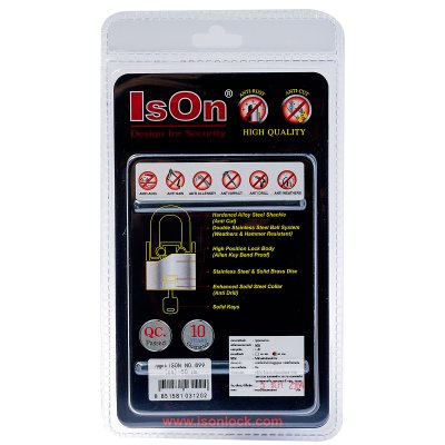 กุญแจเหล็กคาร์บอน คอสั้น ISON รุ่น 899-CS (50 มม./60 มม.)