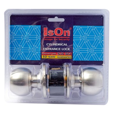 ลูกบิดจานเล็กห้องทั่วไป สเตนเลส ISON รุ่น 8012-SS