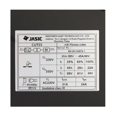 เครื่องตัดพลาสมาดิจิทัล JASIC Pilot Arc รุ่น CUT55
