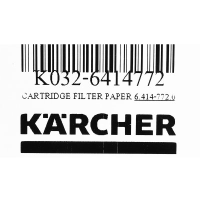 ไส้กรองกระดาษ KARCHER รุ่น 6.414-772.0
