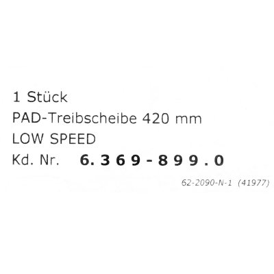 แผ่นยึดจับแผ่นขัดพื้น KARCHER รุ่น 6.369-899.0