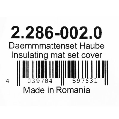 ชุดฉนวนกันความร้อน INSULATING MAT SET COVER KARCHER รุ่น 2.286-002.0
