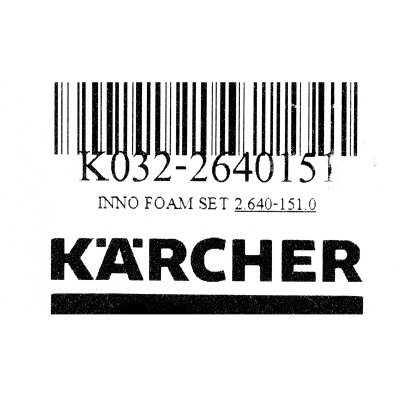 ชุดโฟมทำความสะอาด KARCHER รุ่น INNO FOAM SET (2.640-151.0)