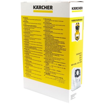 ถุงกรองฝุ่นใยสังเคราะห์ (4 ชิ้น/แพ็ค) FILTER BAGS-FLEECE (4PCS/PAC) KARCHER รุ่น K032-2863006