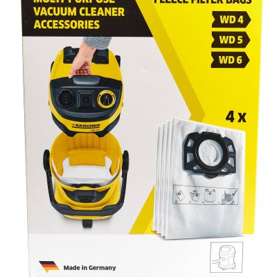 ถุงกรองฝุ่นใยสังเคราะห์ (4 ชิ้น/แพ็ค) FILTER BAGS-FLEECE (4PCS/PAC) KARCHER รุ่น K032-2863006