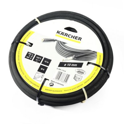 สายฉีดน้ำแรงดันสูง AVS ขนาด 10 มม. DN6 แรงดัน 250 BAR ยาว 15 เมตร KARCHER รุ่น 6.390-174.0