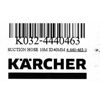 สายดูดฝุ่น SUCTION HOSE 10M ID40MM KARCHER รุ่น 4.440-463.0
