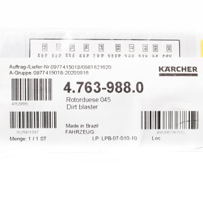 หัวฉีดหมุนแรงดันสูง 300 บาร์ ขนาด 045 KARCHER รุ่น 4.763-988.0