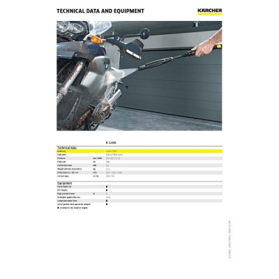 เครื่องฉีดน้ำแรงดันสูง KARCHER รุ่น K-3.450