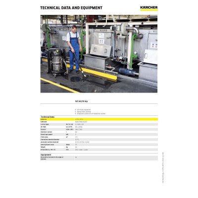 เครื่องดูดฝุ่นงานหนัก KARCHER รุ่น IVC 60/30AP