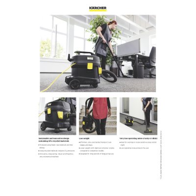 เครื่องดูดฝุ่นแบบแห้ง KARCHER รุ่น T11/1 RE!PLAST