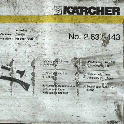 เบาะที่นั่งอะไหล่เครื่อง KARCHER รุ่น CAR SEAT