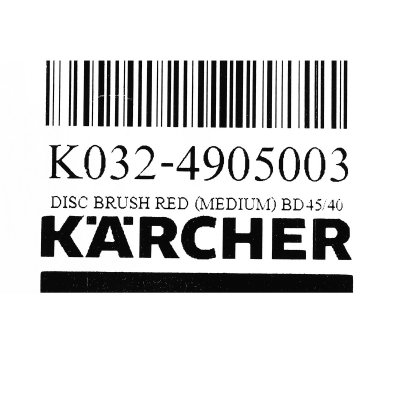 แปรงขัดพื้นแบบจาน Disc Brush สีแดง ความหยาบปานกลาง (Medium) KARCHER รุ่น K032-4905003