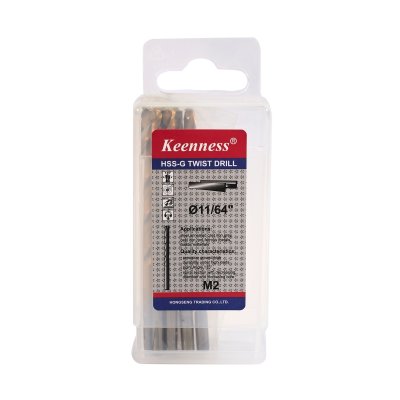 ดอกสว่านไฮสปีด KEENNESS 11/64 นิ้ว (4.5มม.) 10 ดอก รุ่น HSS-G