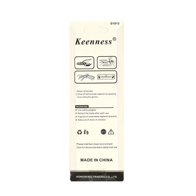 มีดคัตเตอร์สแตนเลส KEENNESS 18 มม. รุ่น D1013