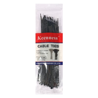 เคเบิ้ลไทร์ KEENNESS สีดำ (100 เส้น/แพ็ค) รุ่น NCB3615-NCB4735