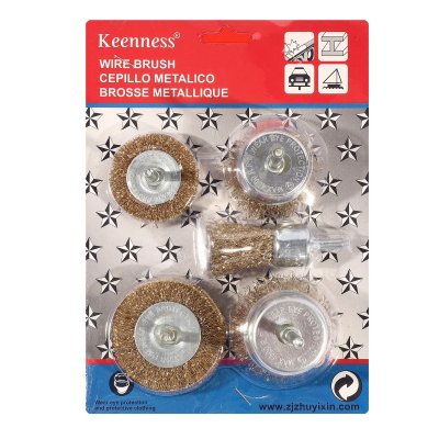 แปรงลวดทองเหลือง KEENNESS รุ่น O123 (5 ชิ้น/ชุด)