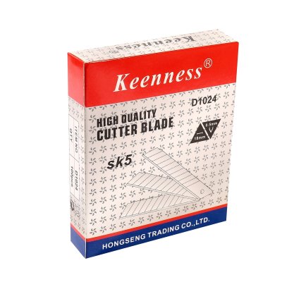 ใบมีดคัตเตอร์ KEENNESS 18 มม. สีขาว (10 ใบ/แพ็ค) รุ่น D1024