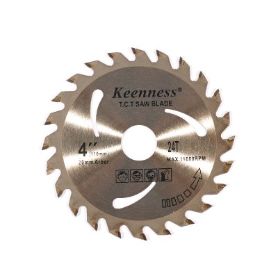 ใบเลื่อยวงเดือนคาร์ไบด์ตัดไม้ KEENNESS 4" (110x20มม.) รุ่น K461-8010