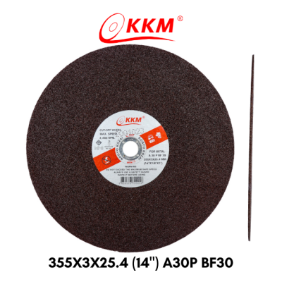 แผ่นตัดเหล็ก KKM A30PBF30 355x3.2x25.4 (14")