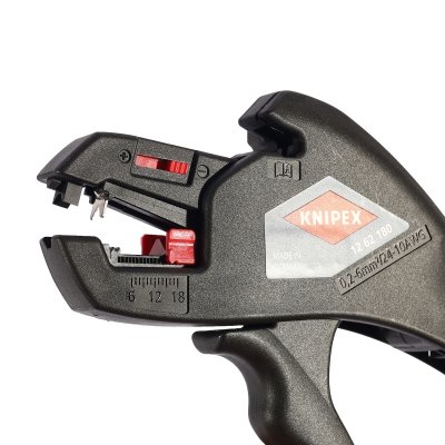 คีมปอกสายไฟแบบกลม อัตโนมัติ KNIPEX รุ่น 12 62 180 (มีขนาด 180/195 มม.)