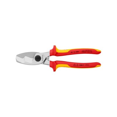 กรรไกรตัดสายไฟแบบคมตัดคู่ KNIPEX