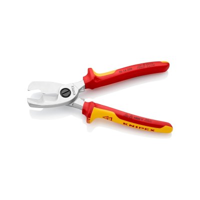 กรรไกรตัดสายไฟแบบคมตัดคู่ KNIPEX