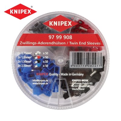 กล่องอุปกรณ์ปลอกหุ้มสายไฟคู่ KNIPEX NO.908 รุ่น 97 99 908