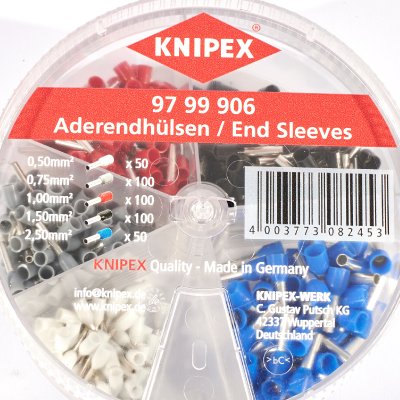 กล่องอุปกรณ์ปลอกหุ้มสายไฟชนิดฉนวน KNIPEX NO.906 รุ่น 97 99 906