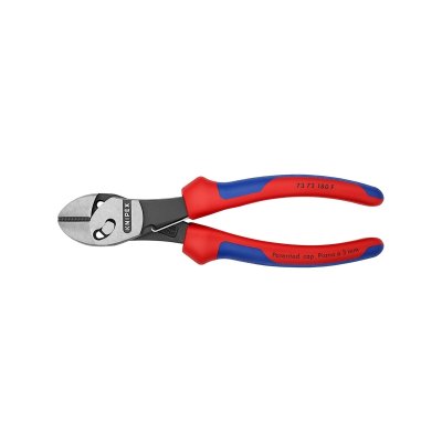 คีมตัดปากเฉียง มีสปริง KNIPEX 180 มม. รุ่น TWINFORCE