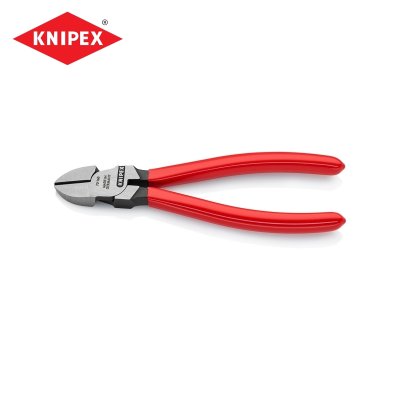คีมตัดปากเฉียง เคลือบดำ ด้ามพลาสติก KNIPEX 160 มม. รุ่น K521-7001160