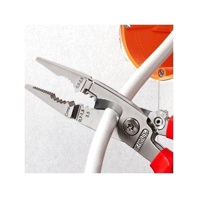 คีมปากรวมติดตั้งระบบไฟฟ้า (มีตัวล็อค) KNIPEX รุ่น 13 96 200
