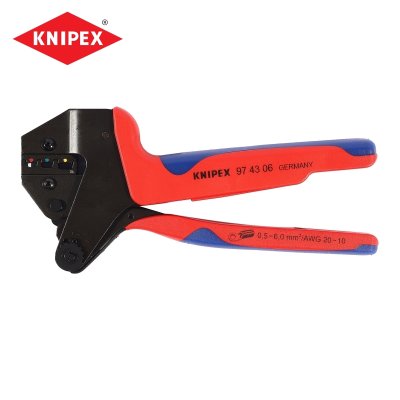 คีมย้ำหางปลาหุ้มฉนวน แบบขนาน KNIPEX