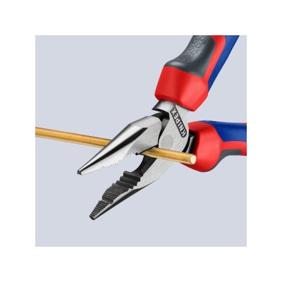 คีมรวมปากแหลม เคลือบดำ ด้ามหนา KNIPEX รุ่น 08 22 145 (มีขนาด 145/185 มม.)