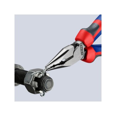 คีมรวมปากแหลม เคลือบดำ ด้ามหนา KNIPEX รุ่น 08 22 145 (มีขนาด 145/185 มม.)