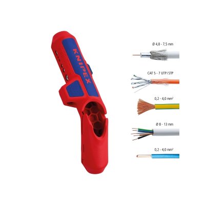 ที่ปอกสายไฟอเนกประสงค์ KNIPEX ErgoStrip รุ่น 16 95 01 SB (ขวา)